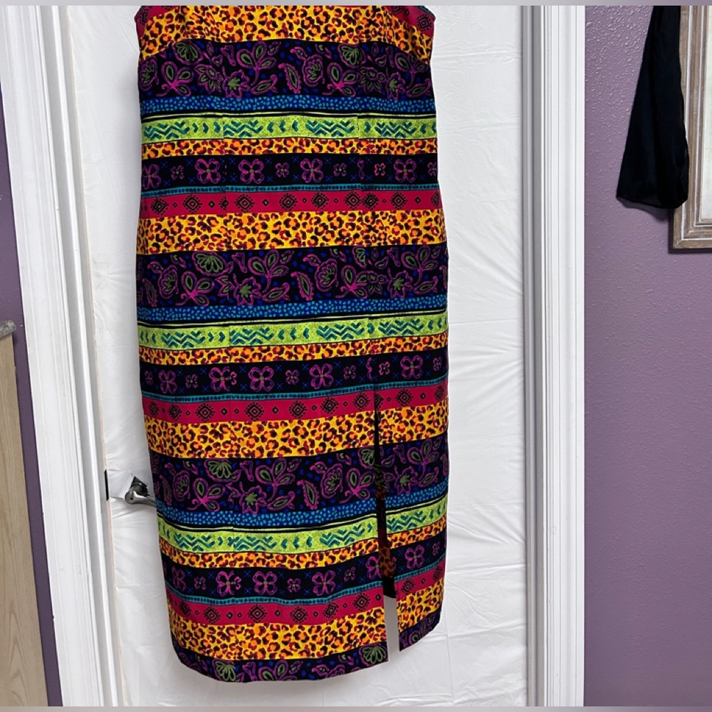 Prophecy by Sag HARBOR dress maxi mix print floral animal polyester